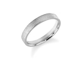 Textured silver band ring, modern jewelry design