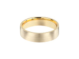 Brushed gold wedding band for jewelry collection