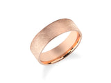 Rose gold brushed band ring jewelry for sale