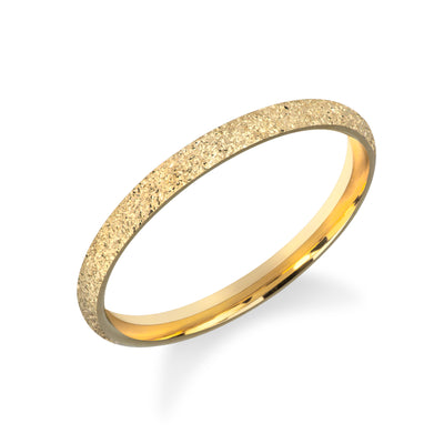 2mm Classic Dome Wedding Band with Stardust Finish