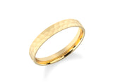 Hammered gold wedding band, fine jewelry for her