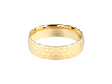 Hammered gold wedding band, luxury jewelry, engagement ring