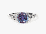 Alexandrite and diamond engagement ring, fine jewelry
