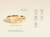 Gold ring with diamonds, available in various gold types and ethically sourced