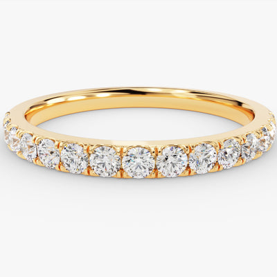 4-Prong Diamond Half Eternity Wedding Band (0.45 CT TW)