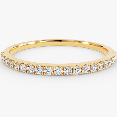 4-Prong Moissanite Half Eternity Wedding Band (0.21 CT TW)