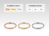 Jewelry rings available in rose, yellow, white gold, 10k, 14k, 18k