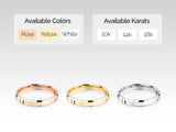 Jewelry rings available in rose, yellow, white gold, 10k, 14k, 18k